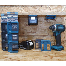 Load image into Gallery viewer, BM-MK18-BLU-6 - Makita 18v LXT Battery Mounts, 6pk