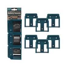 Load image into Gallery viewer, BM-MK18-BLU-6 - Makita 18v LXT Battery Mounts, 6pk