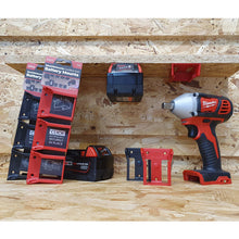 Load image into Gallery viewer, BM-MW18-RED-6 - Milwaukee M18 Battery Mounts, 6pk
