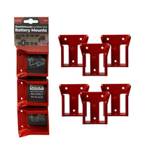 Load image into Gallery viewer, BM-MW18-RED-6 - Milwaukee M18 Battery Mounts, 6pk
