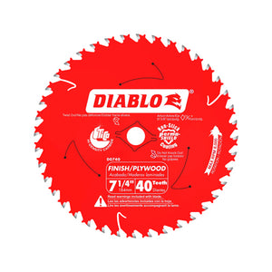 D0740 - 7‑1/4" x 40 Tooth Finish Saw Blade