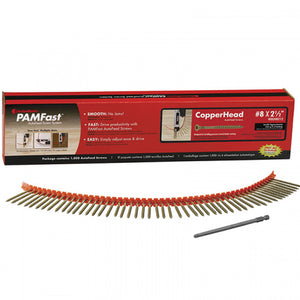 WDCH8212 - #8 X 2-1/2" PAMFast Copperhead® Wood Screw (1000/BX)